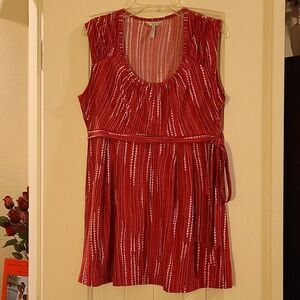 Metro 7- Pink/red/white tank 